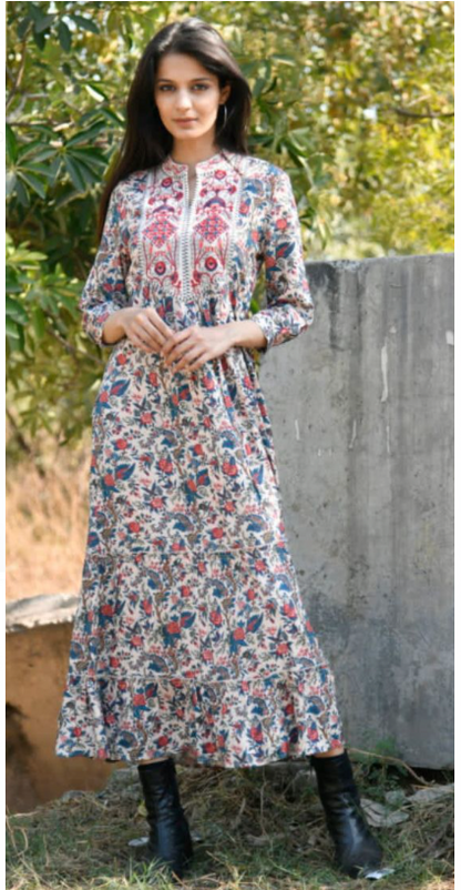 Spring Fresh Floral Dress