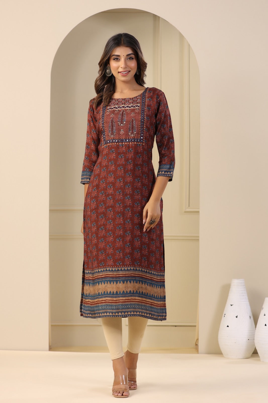 Burnt Sienna Kurta